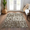 Piper Looms Chantille Abstract ACN945 Brown Machine Washable Area Rug Lifestyle Image Feature