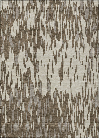 Piper Looms Chantille Abstract ACN945 Brown Machine Washable Area Rug main image