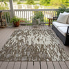 Piper Looms Chantille Abstract ACN945 Brown Machine Washable Area Rug Outdoor Lifestyle Image Feature