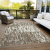Piper Looms Chantille Abstract ACN945 Brown Machine Washable Area Rug Outdoor Lifestyle Image Feature