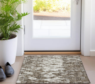 Piper Looms Chantille Abstract ACN945 Brown Machine Washable Area Rug Scatter Lifestyle Image Feature