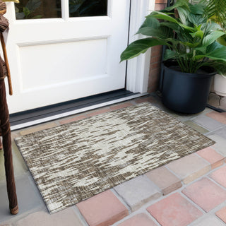 Piper Looms Chantille Abstract ACN945 Brown Machine Washable Area Rug Scatter Outdoor Lifestyle Image Feature
