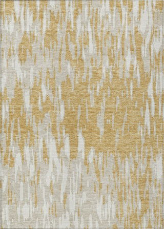 Piper Looms Chantille Abstract ACN945 Gold Machine Washable Area Rug main image