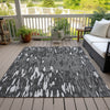 Piper Looms Chantille Abstract ACN945 Gray Machine Washable Area Rug Outdoor Lifestyle Image Feature
