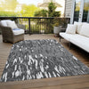 Piper Looms Chantille Abstract ACN945 Gray Machine Washable Area Rug Outdoor Lifestyle Image Feature