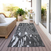 Piper Looms Chantille Abstract ACN945 Gray Machine Washable Area Rug Runner Outdoor Lifestyle Image Feature