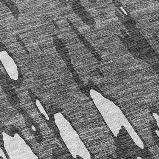 Piper Looms Chantille Abstract ACN945 Gray Machine Washable Area Rug Swatch Image