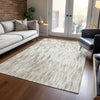 Piper Looms Chantille Abstract ACN945 Ivory Machine Washable Area Rug Lifestyle Image Feature