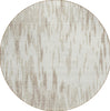 Piper Looms Chantille Abstract ACN945 Ivory Machine Washable Area Rug Round Main Image