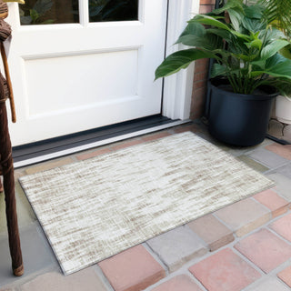 Piper Looms Chantille Abstract ACN945 Ivory Machine Washable Area Rug Scatter Outdoor Lifestyle Image Feature