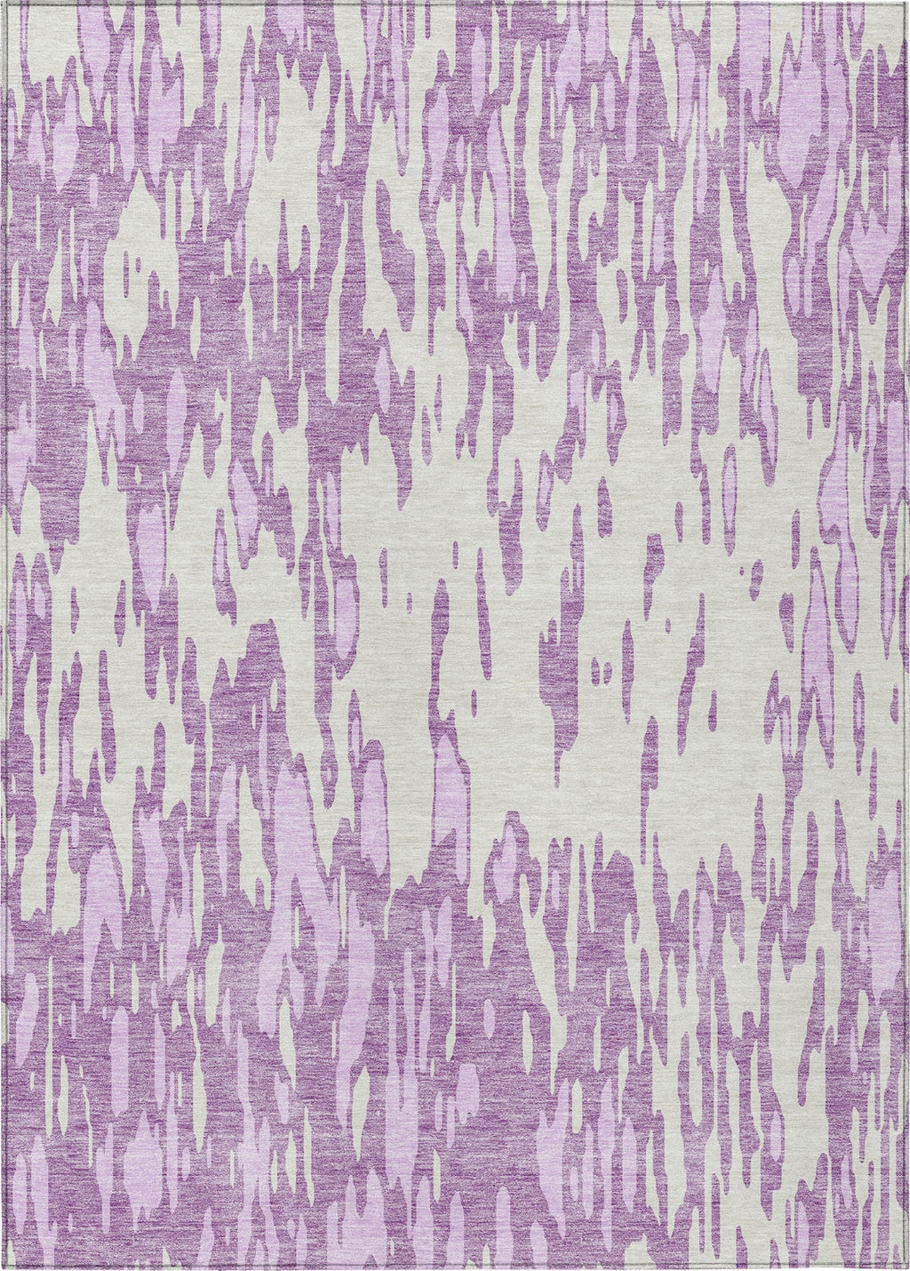 Piper Looms Chantille Abstract ACN945 Lavender Machine Washable Area ...