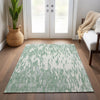 Piper Looms Chantille Abstract ACN945 Sage Machine Washable Area Rug Lifestyle Image Feature