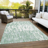 Piper Looms Chantille Abstract ACN945 Sage Machine Washable Area Rug Outdoor Lifestyle Image Feature