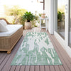 Piper Looms Chantille Abstract ACN945 Sage Machine Washable Area Rug Runner Outdoor Lifestyle Image Feature