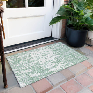 Piper Looms Chantille Abstract ACN945 Sage Machine Washable Area Rug Scatter Outdoor Lifestyle Image Feature