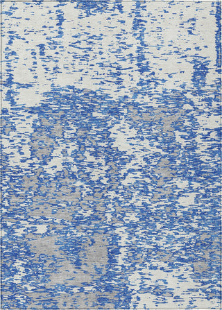 Piper Looms Chantille Abstract ACN946 Blue Machine Washable Area Rug main image