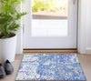 Piper Looms Chantille Abstract ACN946 Blue Machine Washable Area Rug Scatter Lifestyle Image Feature