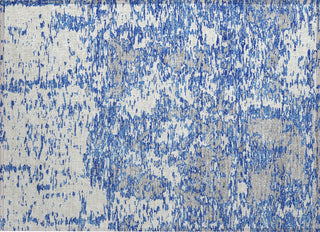 Piper Looms Chantille Abstract ACN946 Blue Machine Washable Area Rug Scatter Main Image