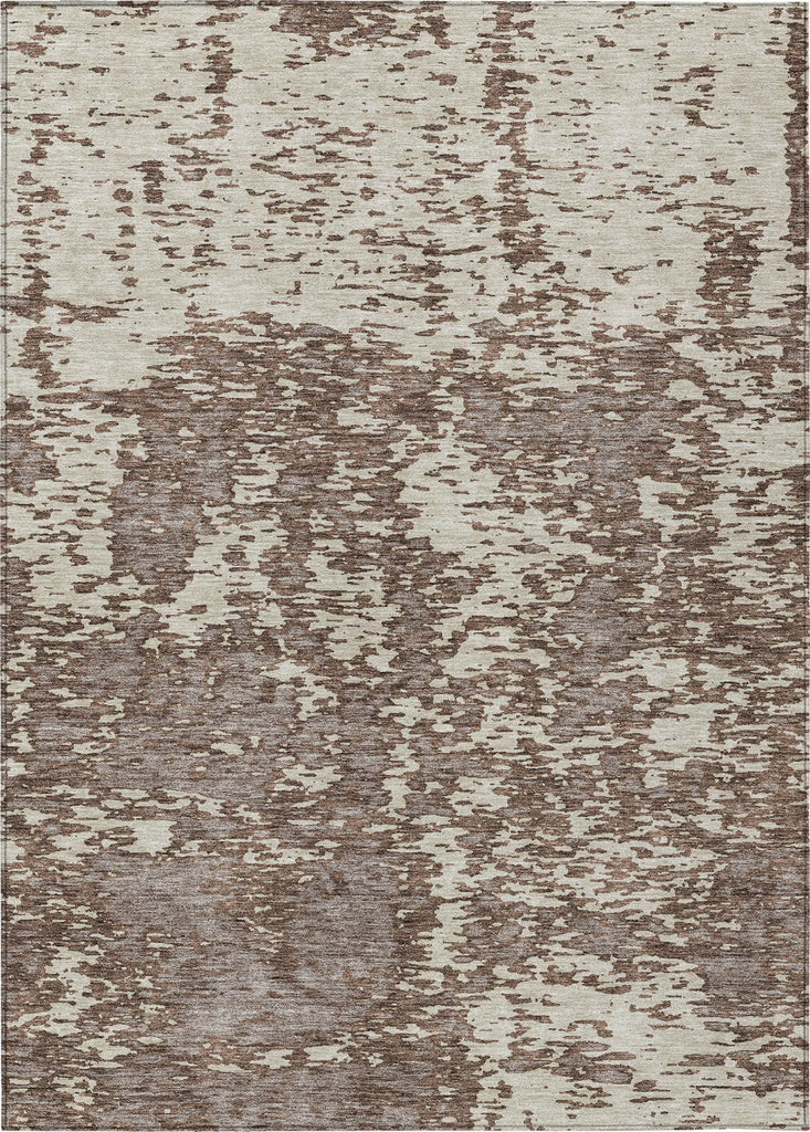 Piper Looms Chantille Abstract ACN946 Brown Machine Washable Area Rug main image