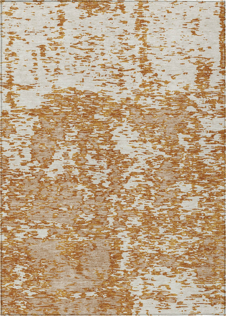 Piper Looms Chantille Abstract ACN946 Copper Machine Washable Area Rug main image