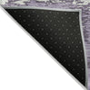Piper Looms Chantille Abstract ACN946 Lavender Machine Washable Area Rug Backing Image