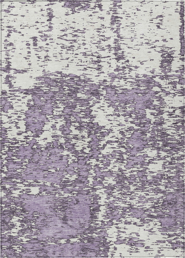 Piper Looms Chantille Abstract ACN946 Lavender Machine Washable Area Rug main image
