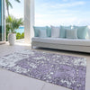 Piper Looms Chantille Abstract ACN946 Lavender Machine Washable Area Rug Outdoor Lifestyle Image Feature