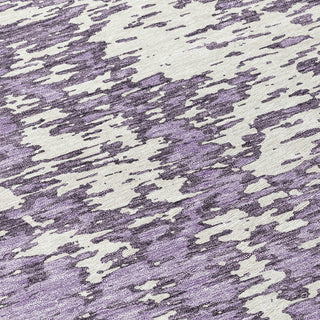 Piper Looms Chantille Abstract ACN946 Lavender Machine Washable Area Rug Swatch Image