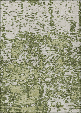 Piper Looms Chantille Abstract ACN946 Olive Machine Washable Area Rug main image