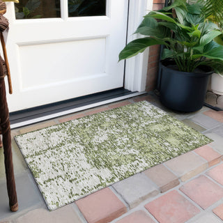 Piper Looms Chantille Abstract ACN946 Olive Machine Washable Area Rug Scatter Outdoor Lifestyle Image Feature