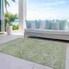 Piper Looms Chantille Geometric ACN947 Aloe Machine Washable Area Rug Outdoor Lifestyle Image Feature