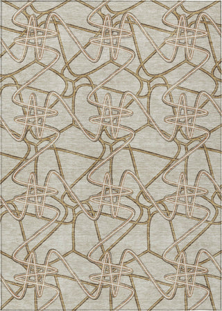 Piper Looms Chantille Geometric ACN947 Beige Machine Washable Area Rug main image