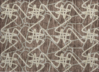 Piper Looms Chantille Geometric ACN947 Brown Machine Washable Area Rug Scatter Main Image