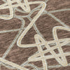 Piper Looms Chantille Geometric ACN947 Brown Machine Washable Area Rug Swatch Image