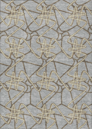 Piper Looms Chantille Geometric ACN947 Gray Machine Washable Area Rug main image