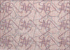Piper Looms Chantille Geometric ACN947 Pink Machine Washable Area Rug Scatter Main Image