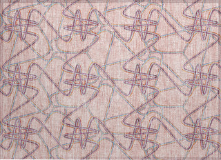 Piper Looms Chantille Geometric ACN947 Pink Machine Washable Area Rug Scatter Main Image