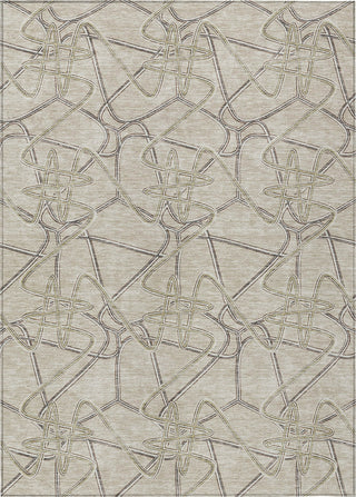 Piper Looms Chantille Geometric ACN947 Putty Machine Washable Area Rug main image