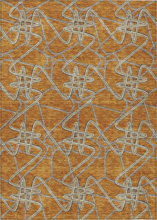Piper Looms Chantille Geometric ACN947 Terracotta Machine Washable Area Rug main image