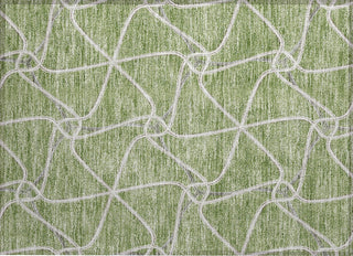 Piper Looms Chantille Geometric ACN948 Aloe Machine Washable Area Rug Scatter Main Image