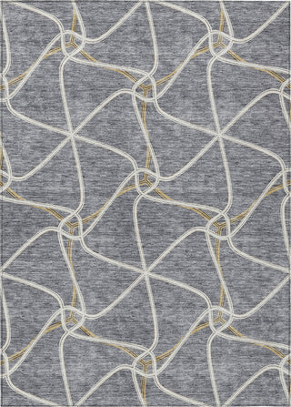 Piper Looms Chantille Geometric ACN948 Gray Machine Washable Area Rug main image