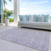Piper Looms Chantille Geometric ACN948 Lavender Machine Washable Area Rug Outdoor Lifestyle Image Feature