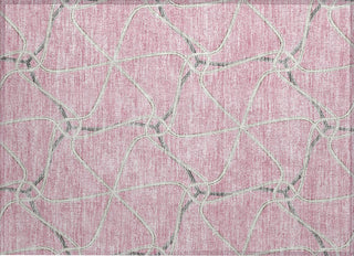 Piper Looms Chantille Geometric ACN948 Pink Machine Washable Area Rug Scatter Main Image