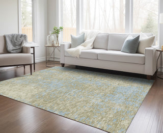 Piper Looms Chantille Abstract ACN949 Beige Machine Washable Area Rug Lifestyle Image Feature