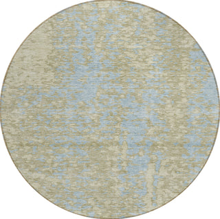 Piper Looms Chantille Abstract ACN949 Beige Machine Washable Area Rug Round Main Image