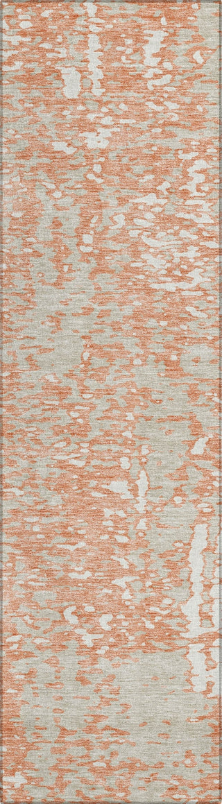 Piper Looms Chantille Abstract ACN949 Coral Machine Washable Area Rug Runner Main Image
