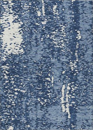 Piper Looms Chantille Abstract ACN949 Denim Machine Washable Area Rug main image