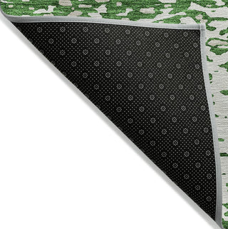 Piper Looms Chantille Abstract ACN949 Emerald Machine Washable Area Rug Backing Image