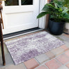 Piper Looms Chantille Abstract ACN949 Lavender Machine Washable Area Rug Scatter Outdoor Lifestyle Image Feature