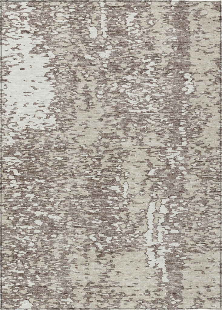 Piper Looms Chantille Abstract ACN949 Taupe Machine Washable Area Rug main image